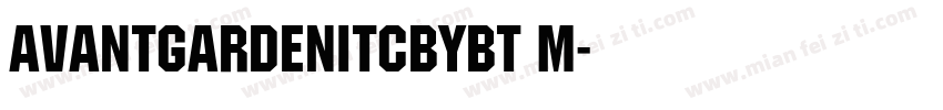 AvantGArdenITCbyBT M字体转换